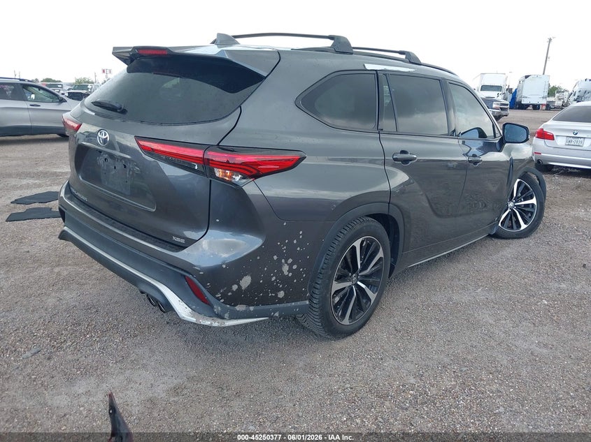 2021 Toyota Highlander VIN 5TDJZRAH6MS031565 IAAI salvage auction — FRONT END, Salvage Title, sold $10,600 on 2026-07-29 (photo 4)
