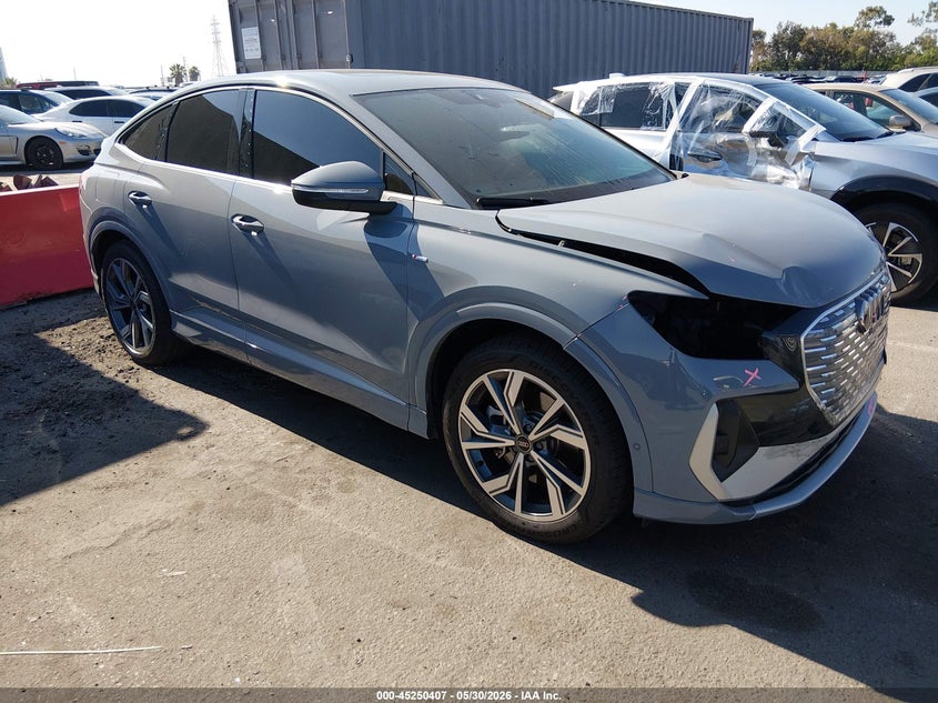 2024 Audi Q4 sportback e-tron VIN WA13UBFZ9RP049103 IAAI salvage auction — FRONT END, Salvage Title, sold $14,400 on 2026-07-26 (photo 1)