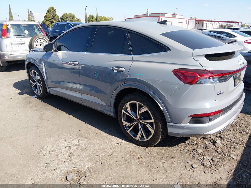 2024 Audi Q4 sportback e-tron VIN WA13UBFZ9RP049103 IAAI salvage auction — FRONT END, Salvage Title, sold $14,400 on 2026-07-26 (photo 3)
