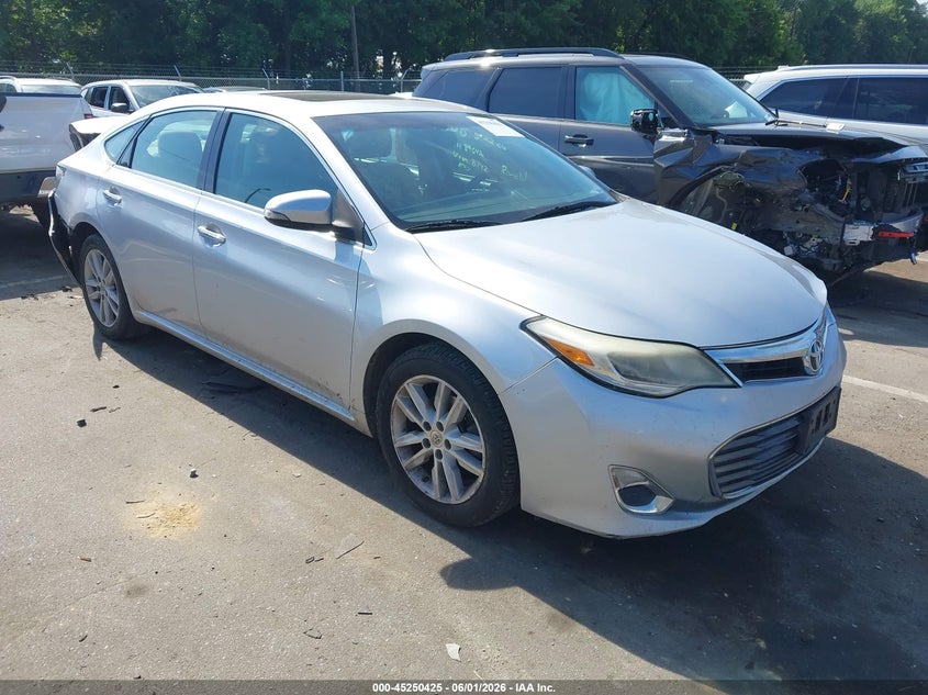 2013 Toyota Avalon VIN 4T1BK1EB5DU038742 IAAI salvage auction — REAR END, Salvage (North Carolina), sold $2,550 on 2026-08-06 (photo 1)