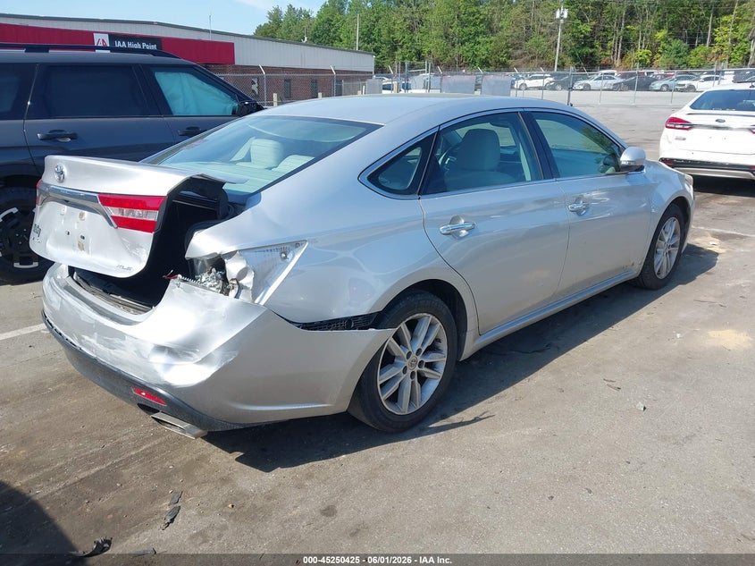 2013 Toyota Avalon VIN 4T1BK1EB5DU038742 IAAI salvage auction — REAR END, Salvage (North Carolina), sold $2,550 on 2026-08-06 (photo 4)