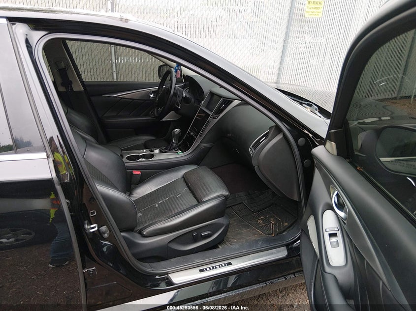 2017 Infiniti Q50 VIN JN1EV7AR6HM831488 IAAI salvage auction — HAIL, Salvage Title, sold $3,650 on 2026-07-11 (photo 5)