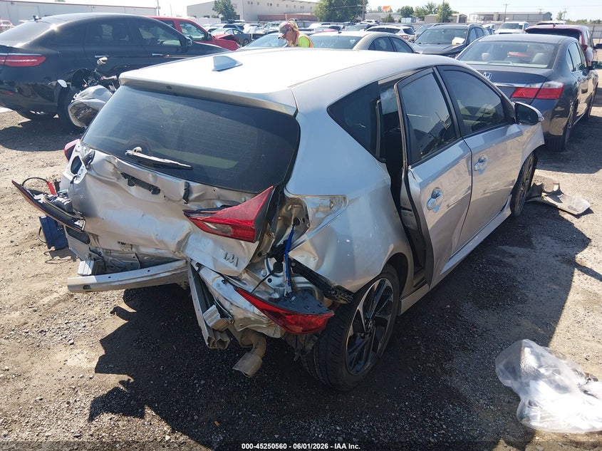 2017 Toyota Corolla VIN JTNKARJE5HJ535461 IAAI salvage auction — REAR END, Salvage Title, sold $900 on 2026-07-21 (photo 4)