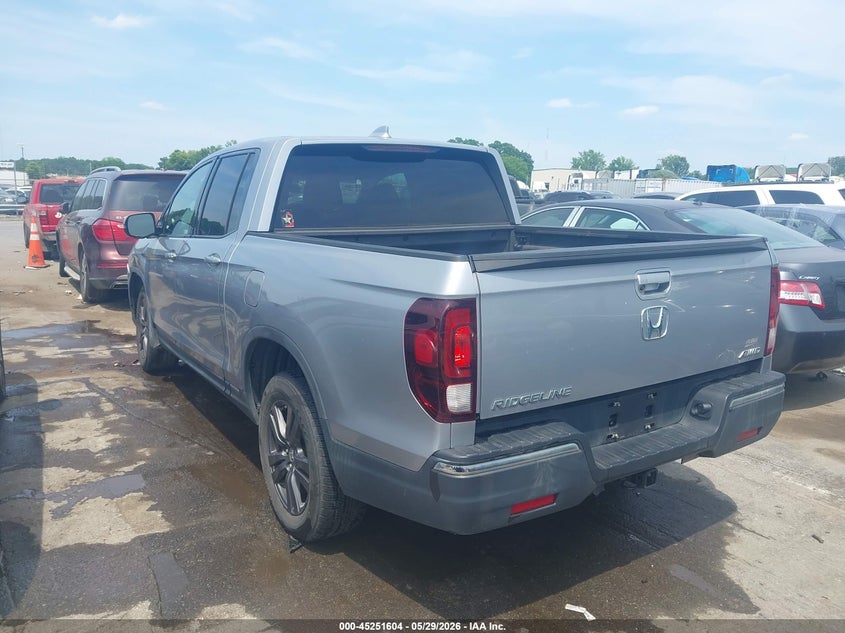 2019 Honda Ridgeline VIN 5FPYK3F1XKB047966 IAAI salvage auction — LEFT SIDE, Salvage Title, sold $7,600 on 2026-07-20 (photo 3)