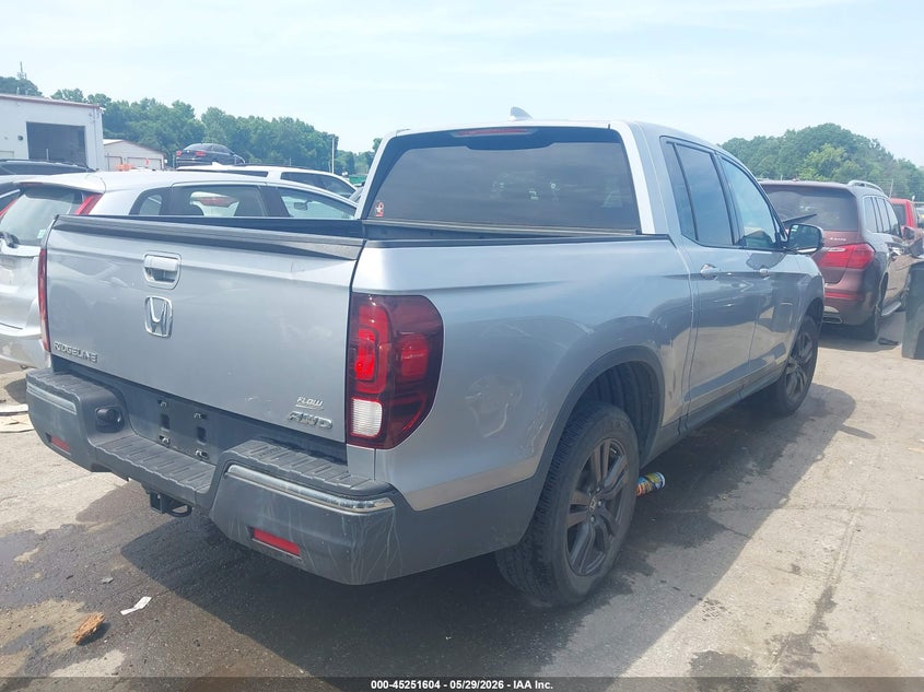 2019 Honda Ridgeline VIN 5FPYK3F1XKB047966 IAAI salvage auction — LEFT SIDE, Salvage Title, sold $7,600 on 2026-07-20 (photo 4)