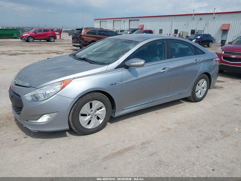 2015 Hyundai Sonata VIN KMHEC4A42FA120693 IAAI salvage auction — HAIL, Salvage Title, sold $2,900 on 2026-07-31 (photo 2)
