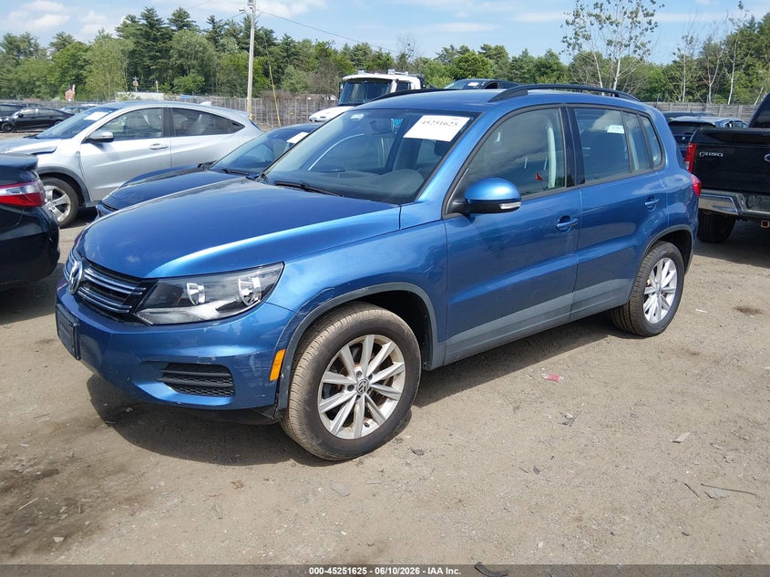 2017 Volkswagen Tiguan VIN WVGBV7AX4HK053679 IAAI salvage auction — RIGHT SIDE, Salvage (Massachusetts), sold $4,650 on 2026-07-24 (photo 2)
