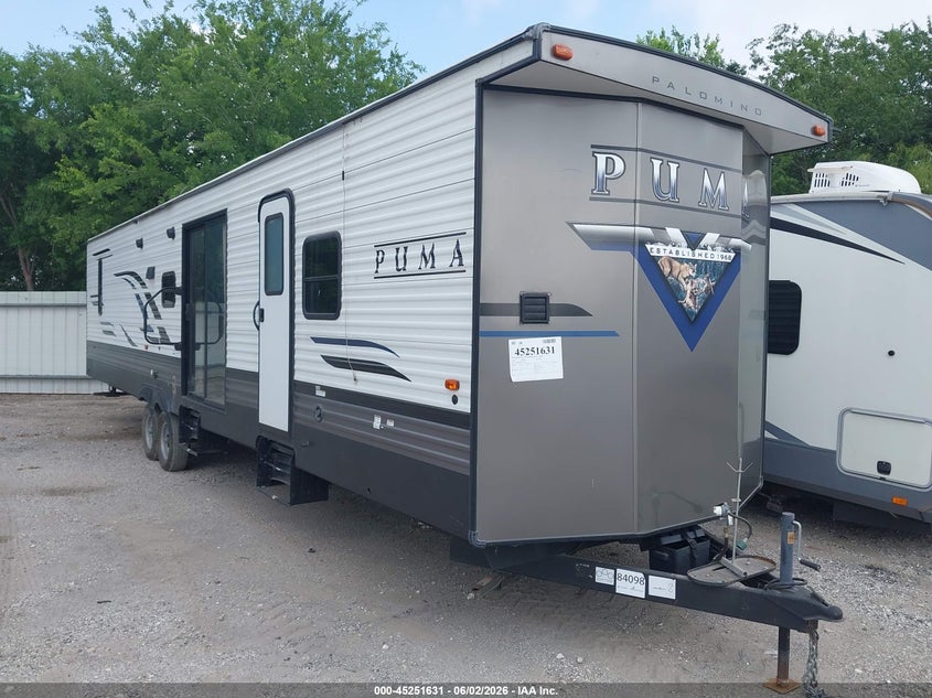 2020 Puma 39d VIN 4X4TPUR27LP084098 IAAI salvage auction — HAIL, Original (Texas), sold $5,300 on 2026-07-08 (photo 6)