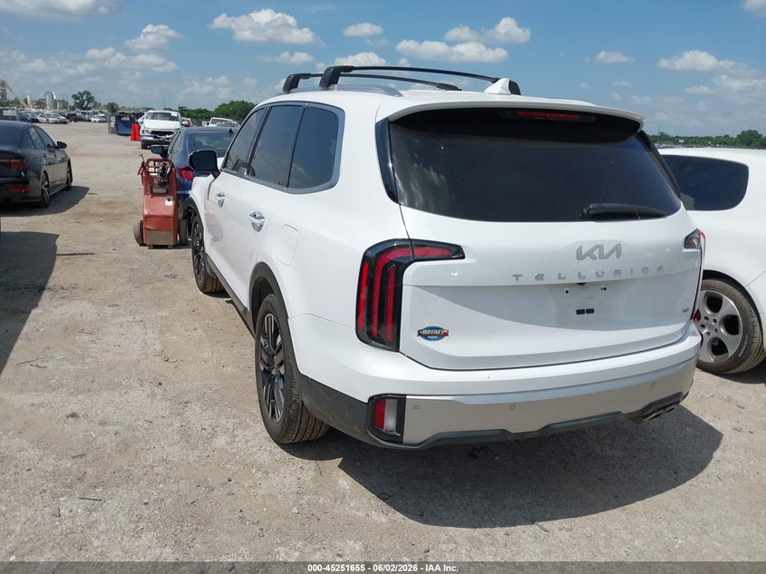2024 Kia Telluride VIN 5XYP5DGC9RG487391 IAAI salvage auction — FRONT END, Original (Texas), sold $14,350 on 2026-07-21 (photo 3)
