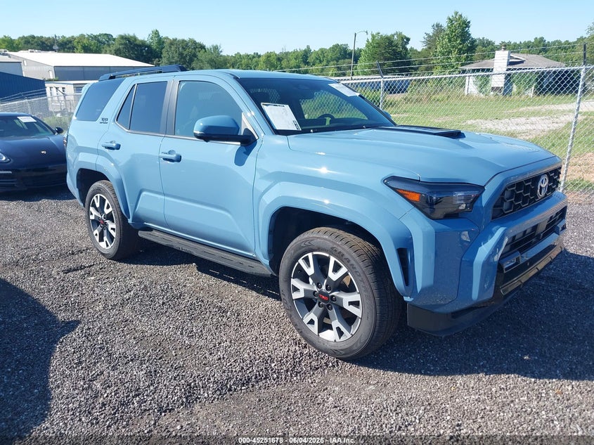 2026 Toyota 4runner VIN JTEVA5BR6T5078765 IAAI salvage auction — SIDE, Salvage Title, sold $26,750 on 2026-07-21 (photo 1)