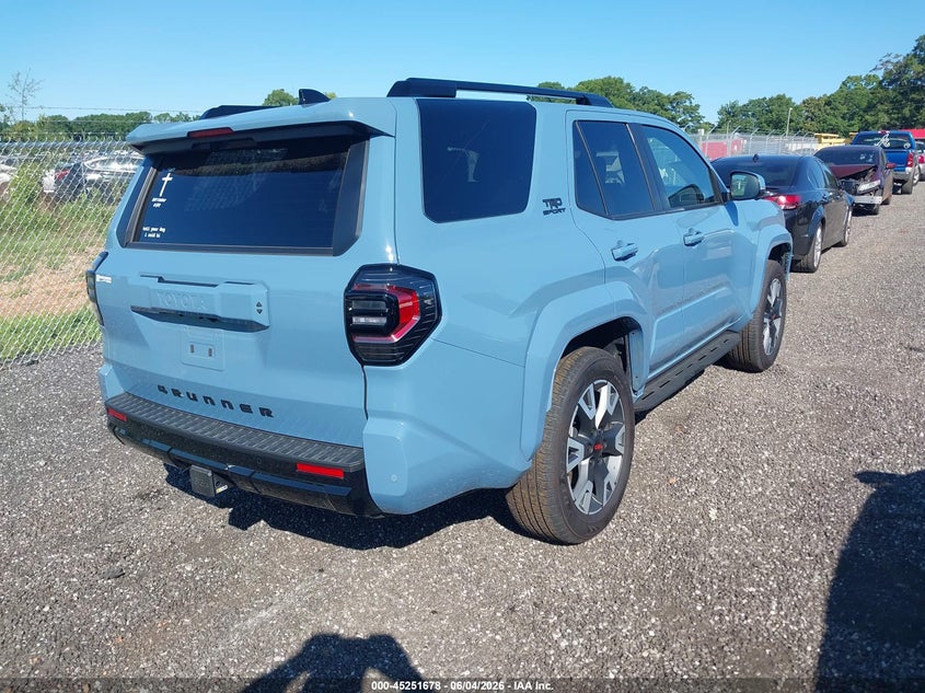 2026 Toyota 4runner VIN JTEVA5BR6T5078765 IAAI salvage auction — SIDE, Salvage Title, sold $26,750 on 2026-07-21 (photo 4)