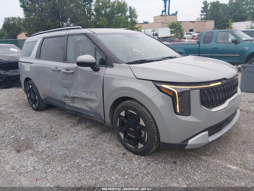 2025 Kia Carnival VIN KNDNC5K34S6458125 IAAI salvage auction — RIGHT SIDE, Salvage Title, sold $14,300 on 2026-07-18 (photo 1)