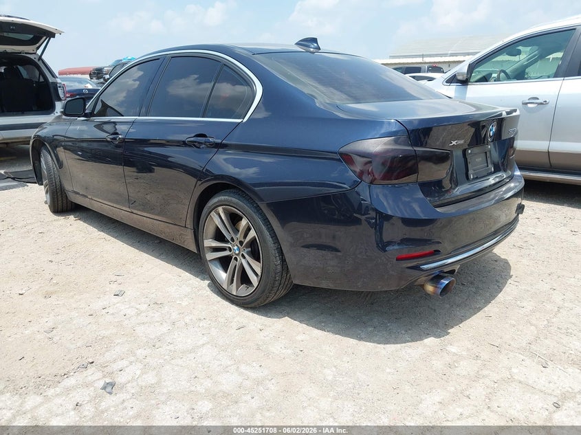 2016 BMW 3er VIN WBA8E3C52GK503179 IAAI salvage auction — REAR END, Original (Texas), sold $3,100 on 2026-07-20 (photo 3)