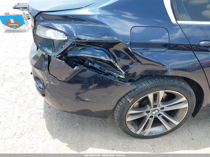 2016 BMW 3er VIN WBA8E3C52GK503179 IAAI salvage auction — REAR END, Original (Texas), sold $3,100 on 2026-07-20 (photo 6)