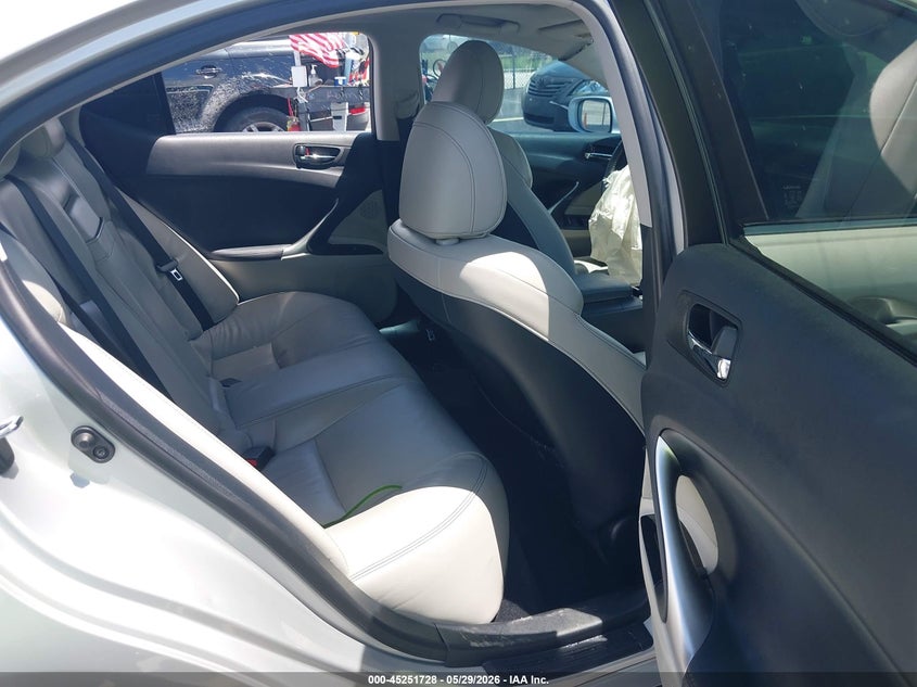 2012 Lexus Is VIN JTHBF5C21C5162498 IAAI salvage auction — FRONT END, Salvage Title, sold $1,600 on 2026-07-09 (photo 8)