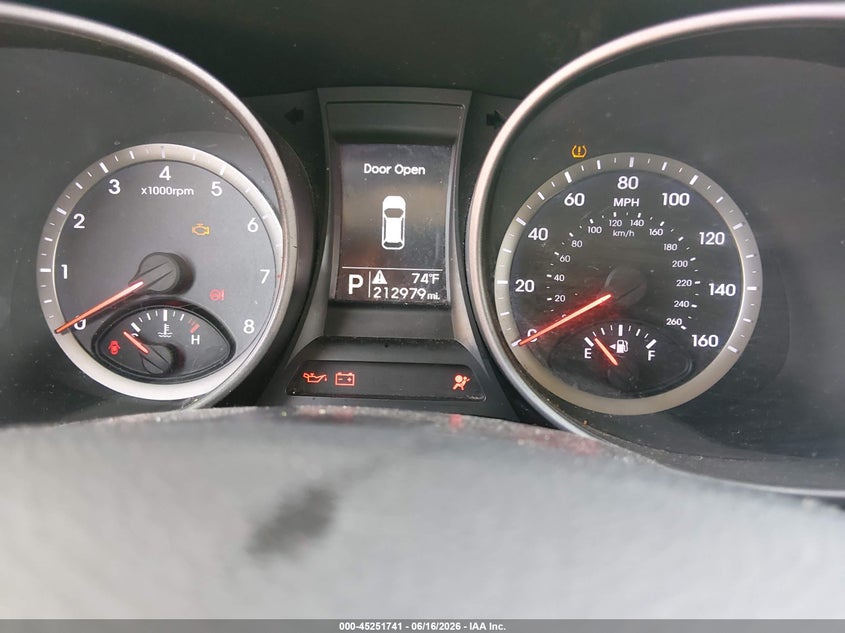 2015 Hyundai Santa fe VIN 5XYZU3LBXFG297050 IAAI salvage auction — NORMAL WEAR, Original (Kentucky), sold $575 on 2026-07-29 (photo 7)