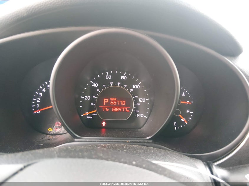 2014 Kia Soul VIN KNDJN2A28E7075755 IAAI salvage auction — ENGINE BURN, Original (Texas), sold $300 on 2026-07-15 (photo 7)