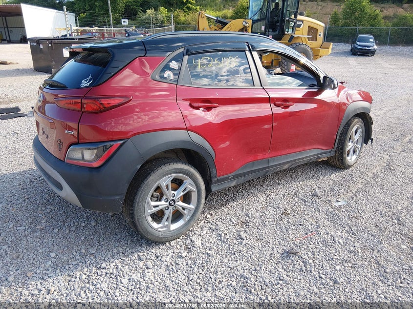 2023 Hyundai Kona VIN KM8K6CAB2PU950576 IAAI salvage auction — FRONT & REAR, Bill Of Sale (Kentucky), sold $75 on 2026-07-21 (photo 4)