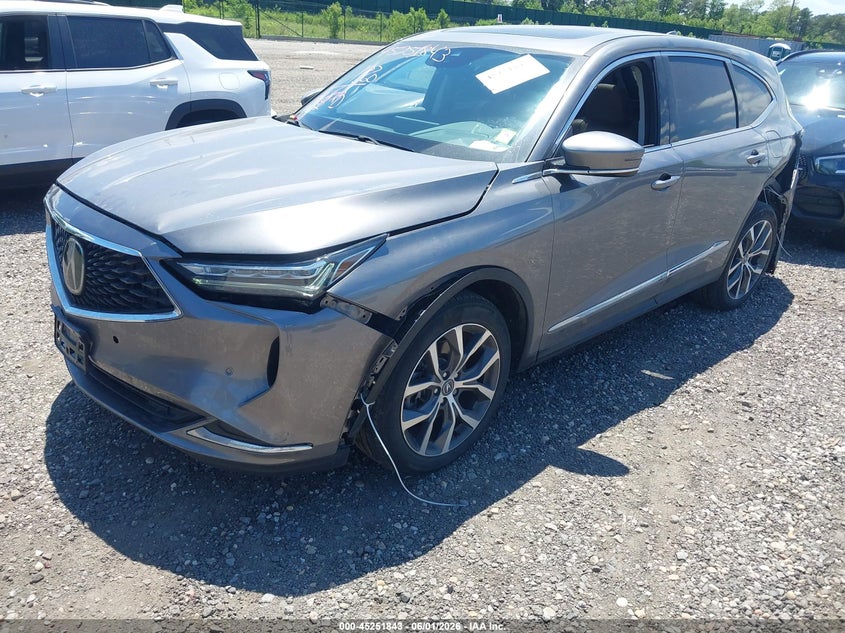 2024 Acura Mdx VIN 5J8YE1H47RL026500 IAAI salvage auction — FRONT & REAR, Mv-907A (New York), sold $14,875 on 2026-07-28 (photo 2)