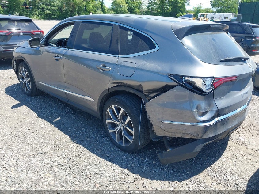2024 Acura Mdx VIN 5J8YE1H47RL026500 IAAI salvage auction — FRONT & REAR, Mv-907A (New York), sold $14,875 on 2026-07-28 (photo 3)