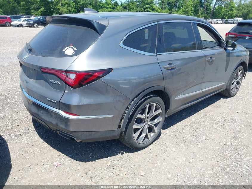 2024 Acura Mdx VIN 5J8YE1H47RL026500 IAAI salvage auction — FRONT & REAR, Mv-907A (New York), sold $14,875 on 2026-07-28 (photo 4)