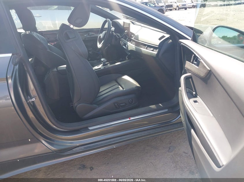2022 Audi A5 VIN WAUTAAF53NA017019 IAAI salvage auction — FRONT END, Salvage Title, sold $8,725 on 2026-07-24 (photo 5)
