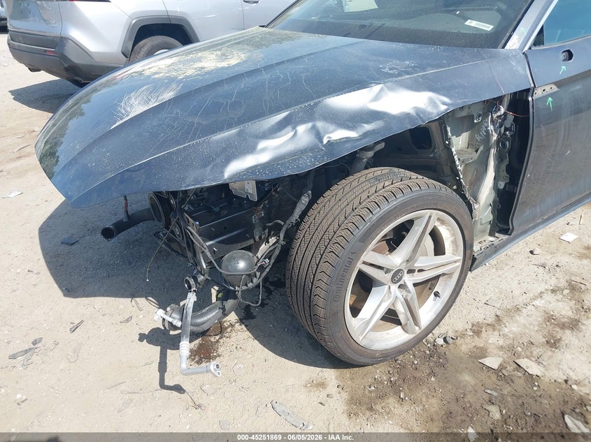 2022 Audi A5 VIN WAUTAAF53NA017019 IAAI salvage auction — FRONT END, Salvage Title, sold $8,725 on 2026-07-24 (photo 6)