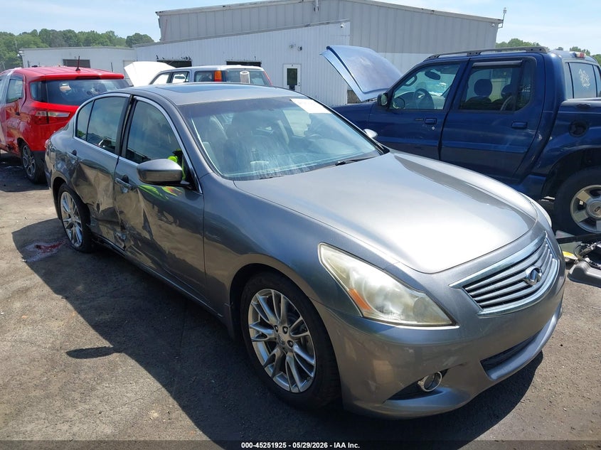 2012 Infiniti G VIN JN1CV6AP6CM620543 IAAI salvage auction — RIGHT SIDE, Salvage Title, sold $1,925 on 2026-07-23 (photo 1)