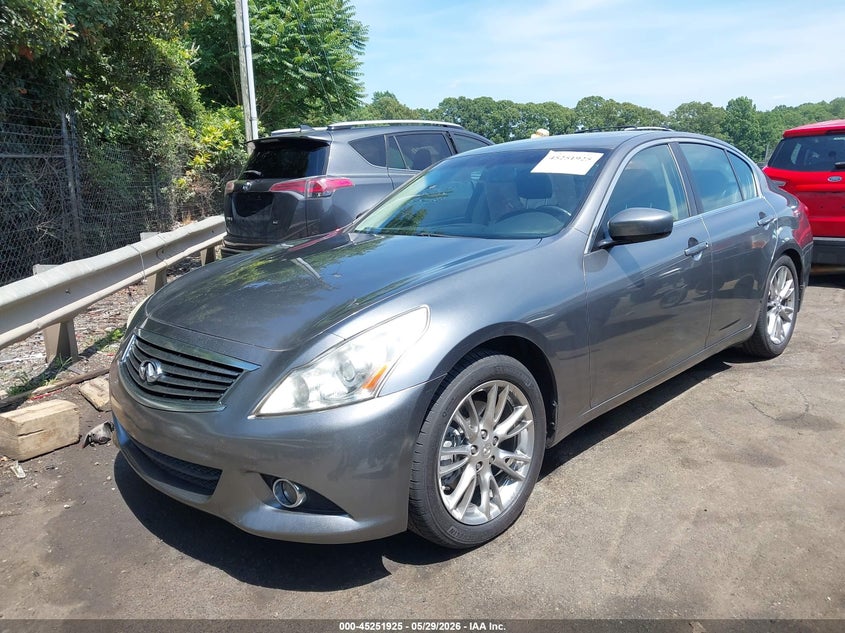 2012 Infiniti G VIN JN1CV6AP6CM620543 IAAI salvage auction — RIGHT SIDE, Salvage Title, sold $1,925 on 2026-07-23 (photo 2)