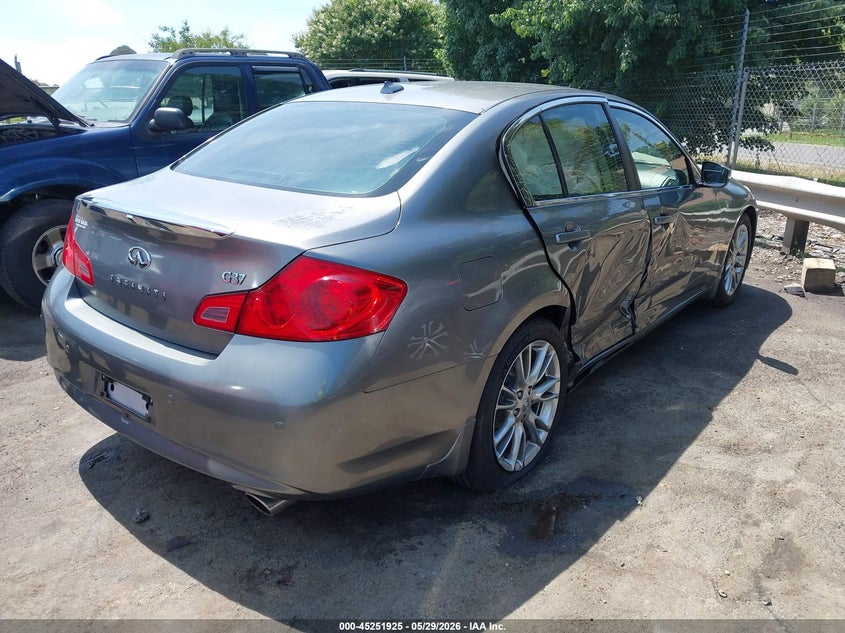 2012 Infiniti G VIN JN1CV6AP6CM620543 IAAI salvage auction — RIGHT SIDE, Salvage Title, sold $1,925 on 2026-07-23 (photo 4)
