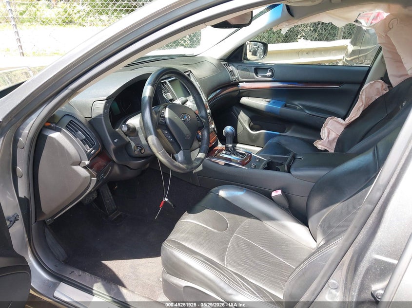 2012 Infiniti G VIN JN1CV6AP6CM620543 IAAI salvage auction — RIGHT SIDE, Salvage Title, sold $1,925 on 2026-07-23 (photo 5)