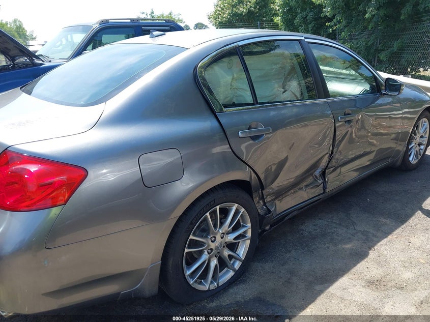 2012 Infiniti G VIN JN1CV6AP6CM620543 IAAI salvage auction — RIGHT SIDE, Salvage Title, sold $1,925 on 2026-07-23 (photo 6)