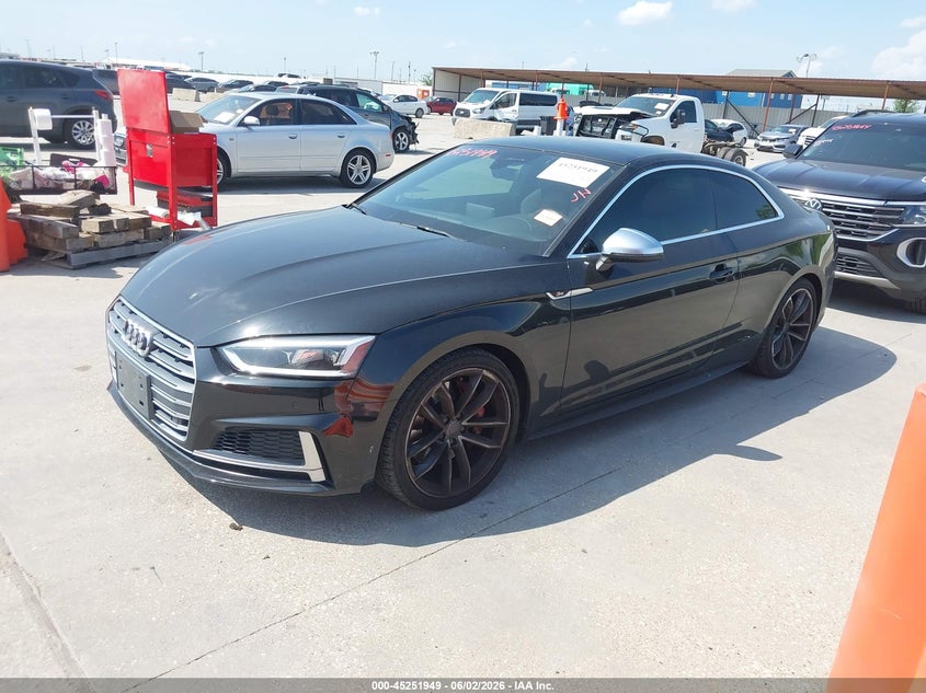 2018 Audi S5 VIN WAUP4AF57JA002929 IAAI salvage auction — RIGHT REAR, Original (Texas), sold $15,100 on 2026-07-15 (photo 2)