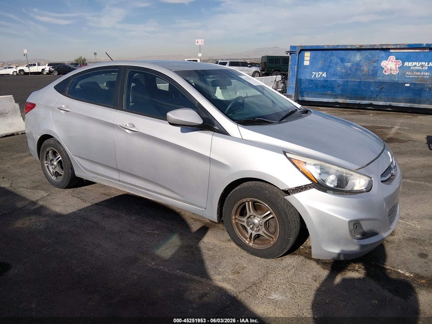 2015 Hyundai Accent VIN KMHCT4AE7FU880486 IAAI salvage auction — NORMAL WEAR, Clear (Utah), sold $500 on 2026-07-17 (photo 1)