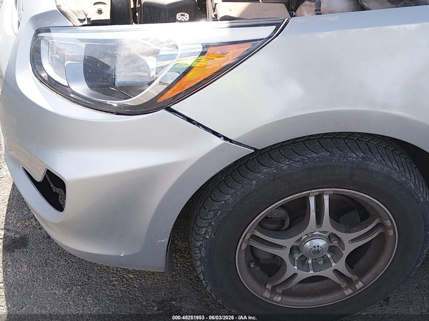 2015 Hyundai Accent VIN KMHCT4AE7FU880486 IAAI salvage auction — NORMAL WEAR, Clear (Utah), sold $500 on 2026-07-17 (photo 6)