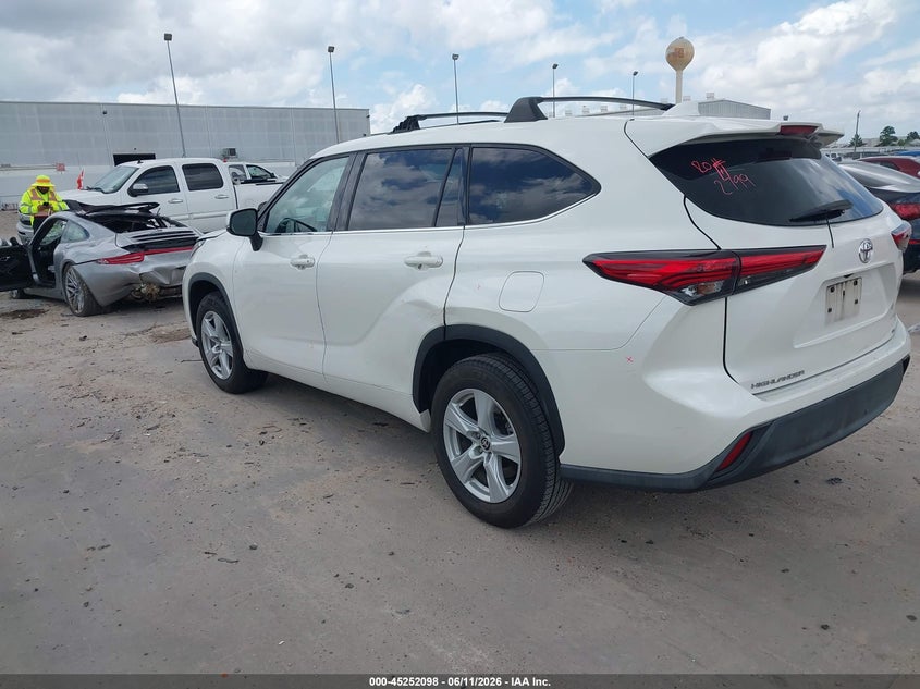 2020 Toyota Highlander VIN 5TDZZRAH9LS503677 IAAI salvage auction — FRONT END, Salvage (California), sold $9,800 on 2026-07-09 (photo 3)