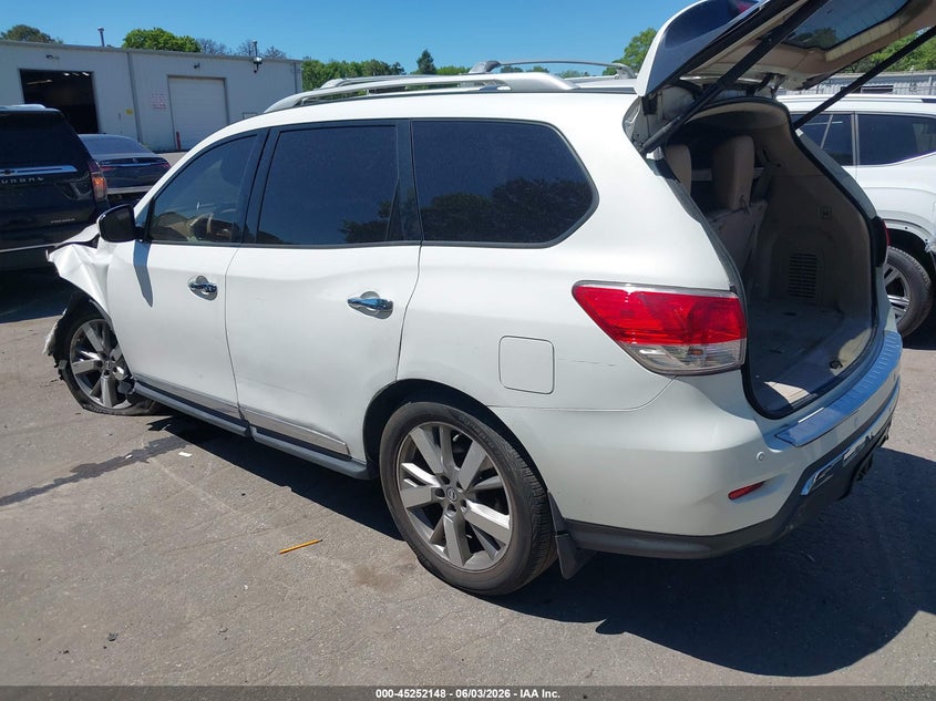 2013 Nissan Pathfinder VIN 5N1AR2MM8DC666462 IAAI salvage auction — FRONT END, Salvage Title, sold $450 on 2026-07-09 (photo 3)