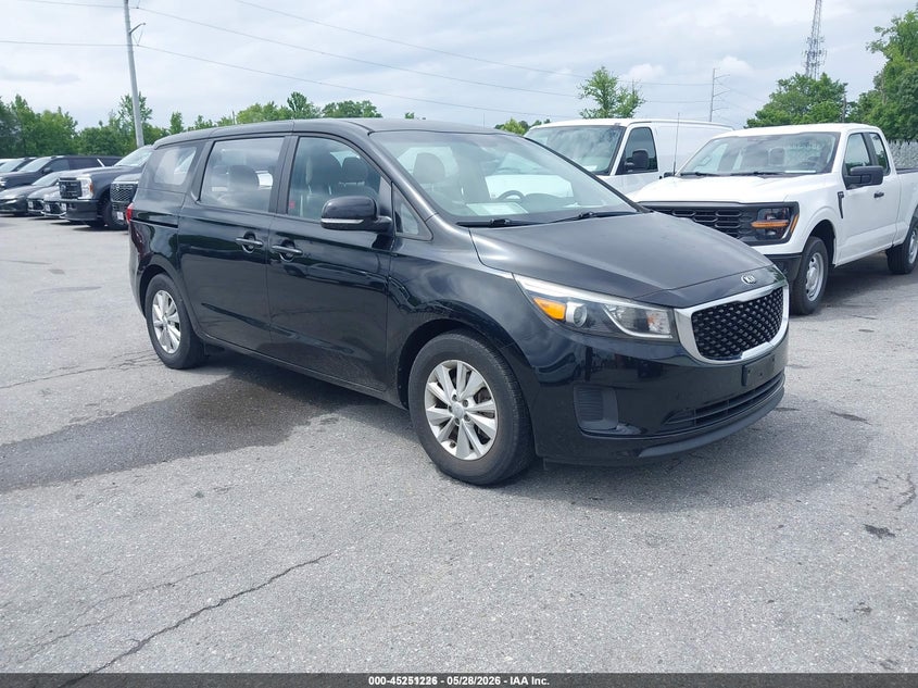 2018 Kia SEDONA VIN KNDMA5C1XJ6409802 IAAI salvage auction — NORMAL WEAR, Sf97 (Maryland), sold $25 on 2026-07-21 (photo 1)