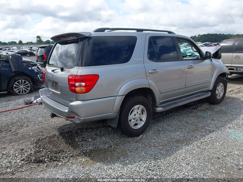 2004 Toyota Sequoia VIN 5TDZT34AX4S207582 IAAI salvage auction — FRONT END, Salvage (Georgia), sold $500 on 2026-07-20 (photo 4)