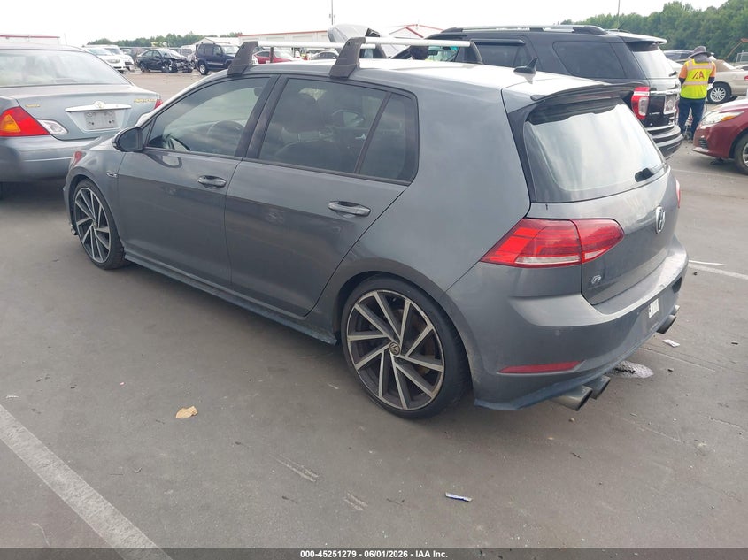 2018 Volkswagen Golf r VIN WVWUF7AU5JW055827 IAAI salvage auction — RIGHT FRONT, Salvage Title, sold $7,700 on 2026-07-15 (photo 3)