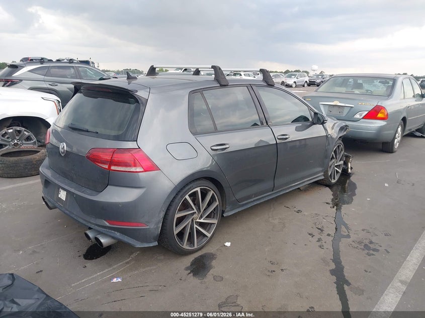 2018 Volkswagen Golf r VIN WVWUF7AU5JW055827 IAAI salvage auction — RIGHT FRONT, Salvage Title, sold $7,700 on 2026-07-15 (photo 4)
