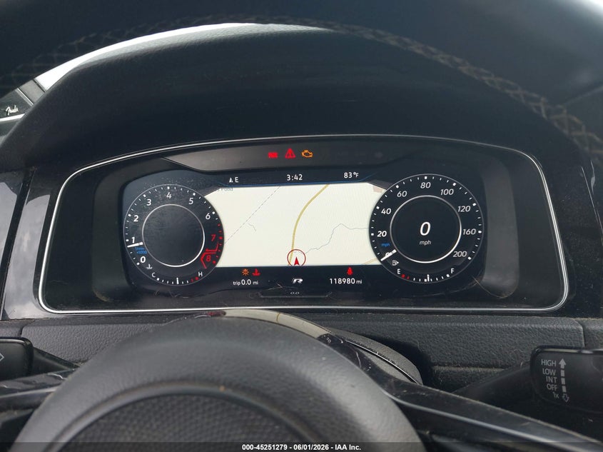 2018 Volkswagen Golf r VIN WVWUF7AU5JW055827 IAAI salvage auction — RIGHT FRONT, Salvage Title, sold $7,700 on 2026-07-15 (photo 7)