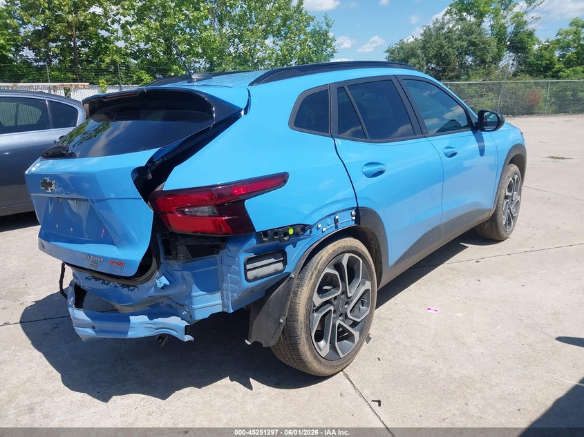 2024 Chevrolet Trax VIN KL77LJE28RC092344 IAAI salvage auction — LEFT REAR, Salvage (Missouri), sold $4,250 on 2026-07-28 (photo 4)