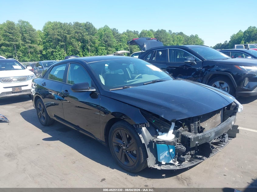 2022 Hyundai Elantra VIN KMHLS4AG5NU276468 IAAI salvage auction — FRONT END, Salvage (North Carolina), sold $5,500 on 2026-07-24 (photo 1)