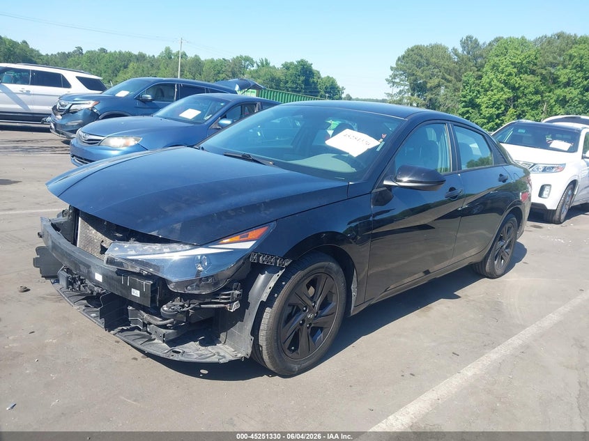 2022 Hyundai Elantra VIN KMHLS4AG5NU276468 IAAI salvage auction — FRONT END, Salvage (North Carolina), sold $5,500 on 2026-07-24 (photo 2)