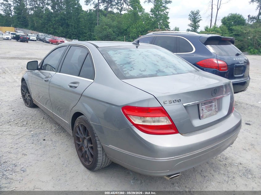 2009 Mercedes-benz C-klasse VIN WDDGF54X99R071536 IAAI salvage auction — NORMAL WEAR, Clear (Georgia), sold $450 on 2026-07-07 (photo 3)