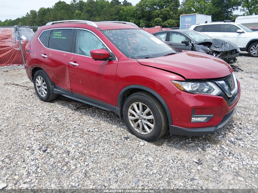 2017 Nissan Rogue VIN JN8AT2MT7HW407824 IAAI salvage auction — REAR END, Salvage Title, sold $1,900 on 2026-07-24 (photo 1)