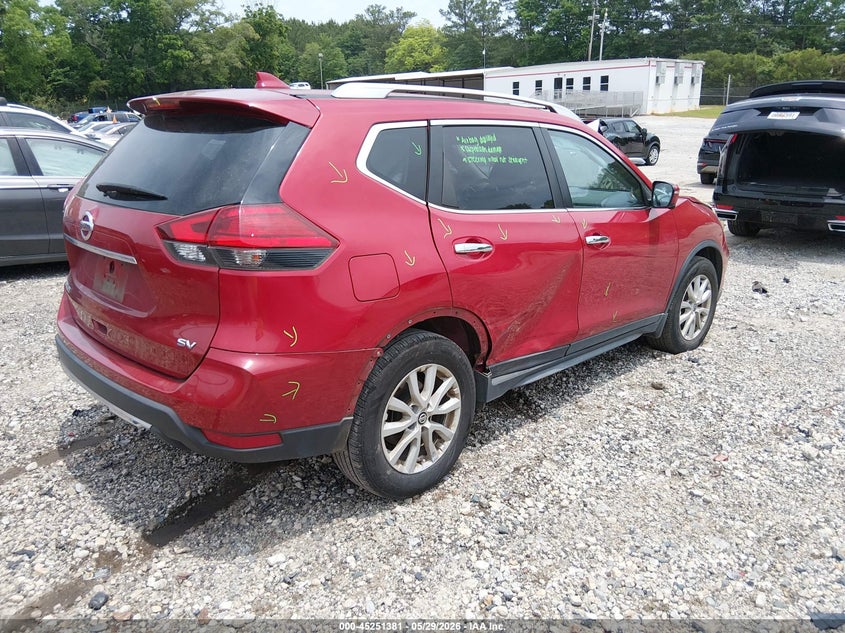 2017 Nissan Rogue VIN JN8AT2MT7HW407824 IAAI salvage auction — REAR END, Salvage Title, sold $1,900 on 2026-07-24 (photo 4)