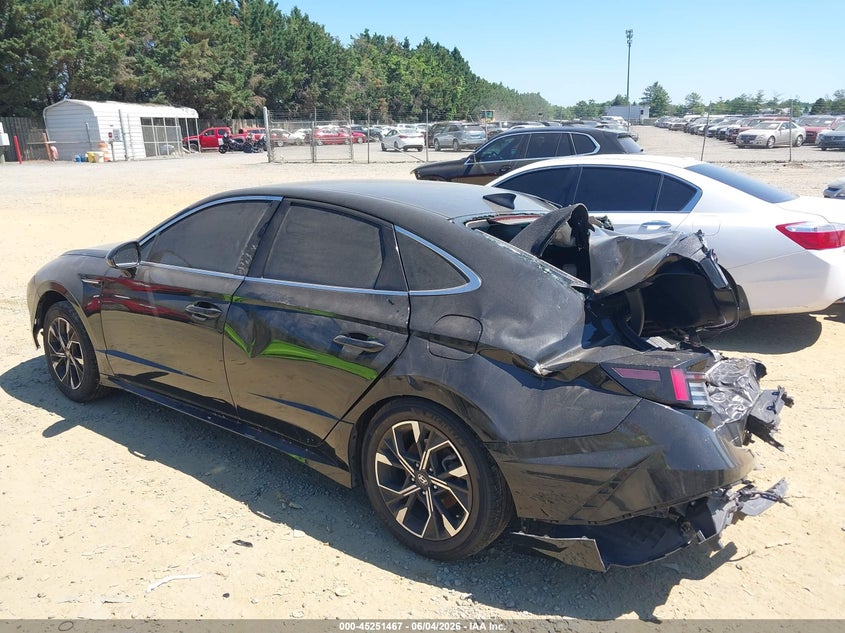 2024 Hyundai Sonata VIN KMHL64JAXRA370143 IAAI salvage auction — REAR END, Salvage Title, sold $2,150 on 2026-07-20 (photo 3)