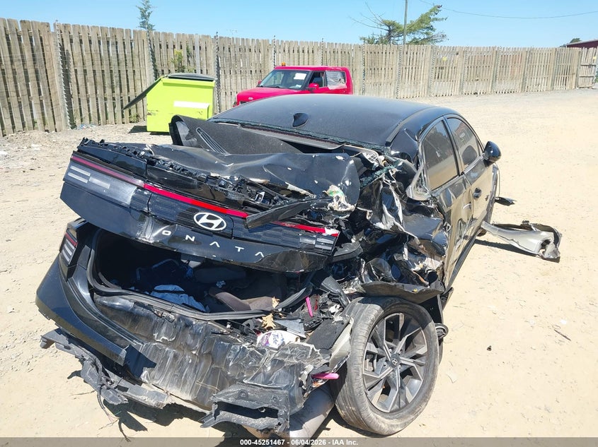 2024 Hyundai Sonata VIN KMHL64JAXRA370143 IAAI salvage auction — REAR END, Salvage Title, sold $2,150 on 2026-07-20 (photo 6)